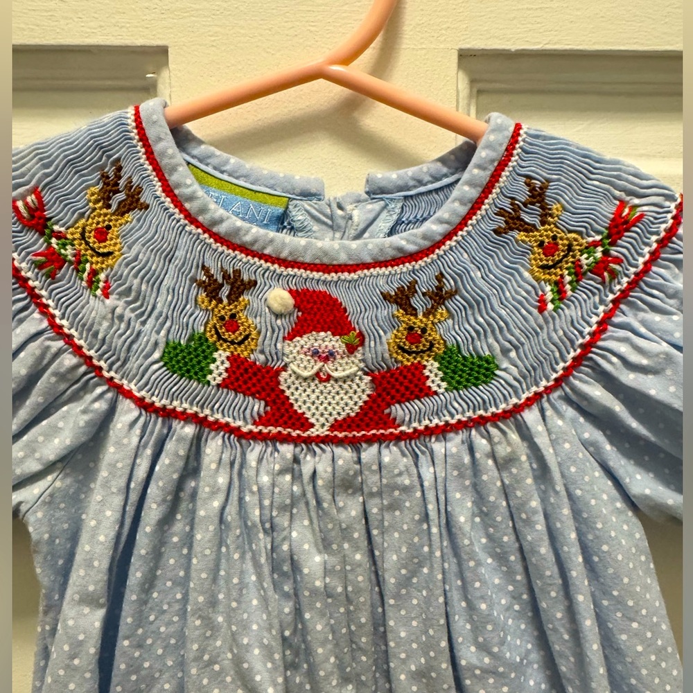 Smocked Christmas Velani Classics Dress